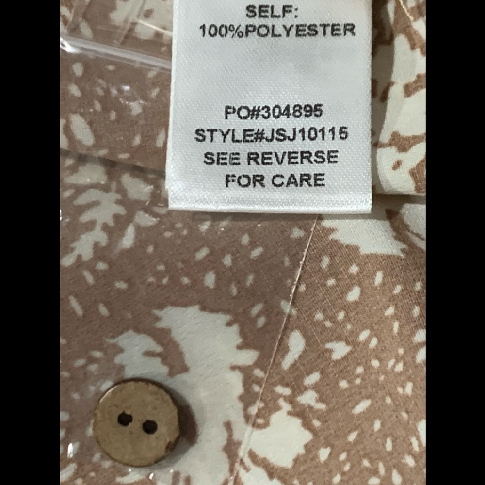 NWT Promesa Tan & Cream Floral Prairie Maxi Skirt - Picture 6 of 6